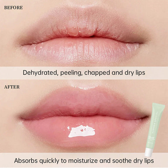 Summer Lip Balm Moisturizing Mirror Lip Gloss Lip Vanilla Mint Iced Coffee Cake Smell Lipstick Transparent Lip Oil  Makeup