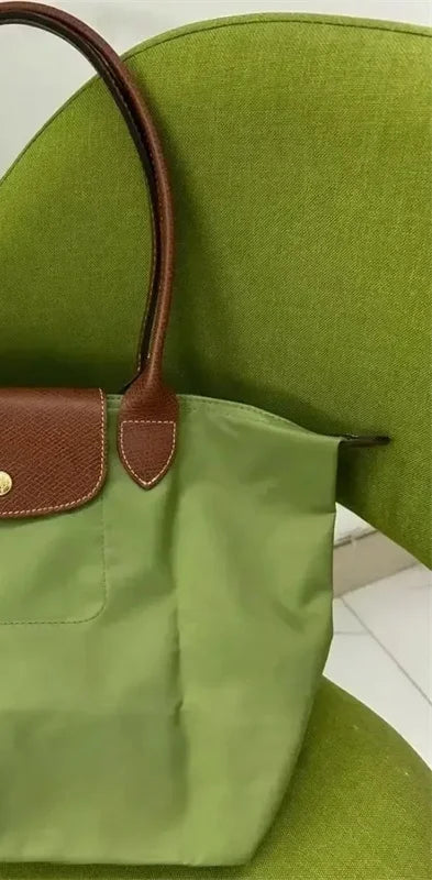HOT Women Foldable hobo Bags Classics Lady Tote Bag Embroidered Shoulder Bags  Fashion Nylon Handbag Bag for travel