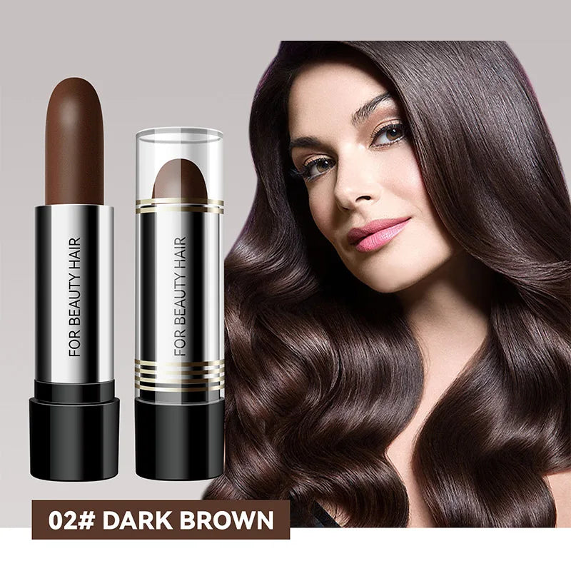 Instant One-time Hair Dye Pen To Cover White Hair, Lipstick Style Hair Dye, Black Temporary Hair Dye Hair Color Modify Cream 4g