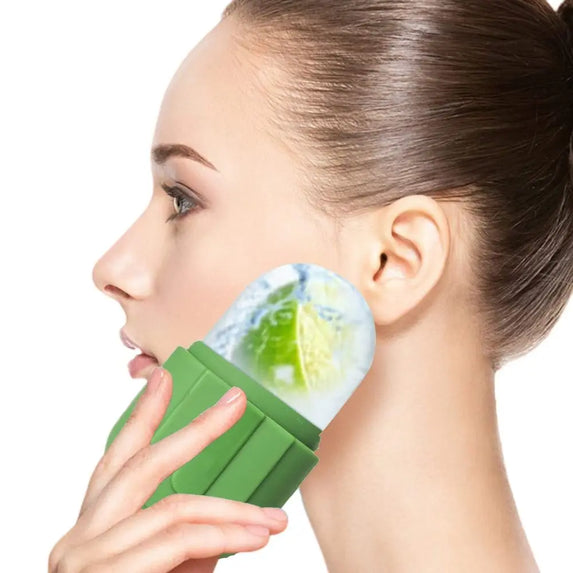 Silicone Ice Roller for Face Reusable Beauty Skin Care Tools Facial Massager Face Lifting Contouring Ice Mold Eyes and Neck