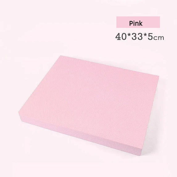 TPE Yoga Balance 5cm Mat Fitness Yoga Equipment Adult Plank Kneeling Mat Yoga Core Training Thickened Cushioned Exercise Mat