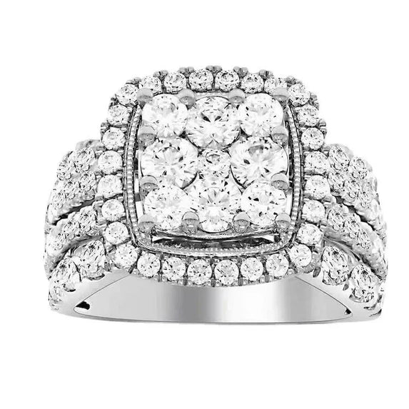 Ofertas Hip Hop Style Trendy Men Women Rings Copper Ring Iced Out Bling Pave Cubic Zirconia Geometry Ring Charms