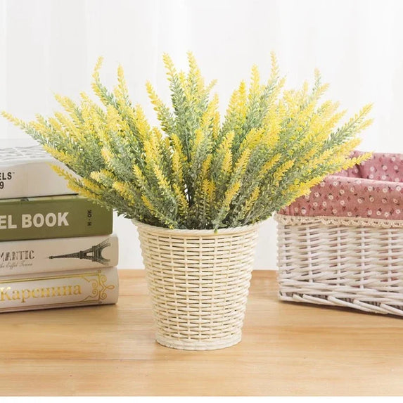 A Bunch of Provence Lavender Plastic Artificial Flowers False Plants Wedding Home Outdoor Garden Decoration Table Decoration