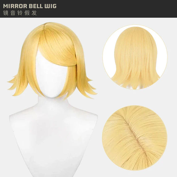 UWOWO Kagaminee Rin/Len Cosplay with Ears Collab Series: Kagaminee Rin Len Cosplay Top Shorts Costumes Cosplay Outfit