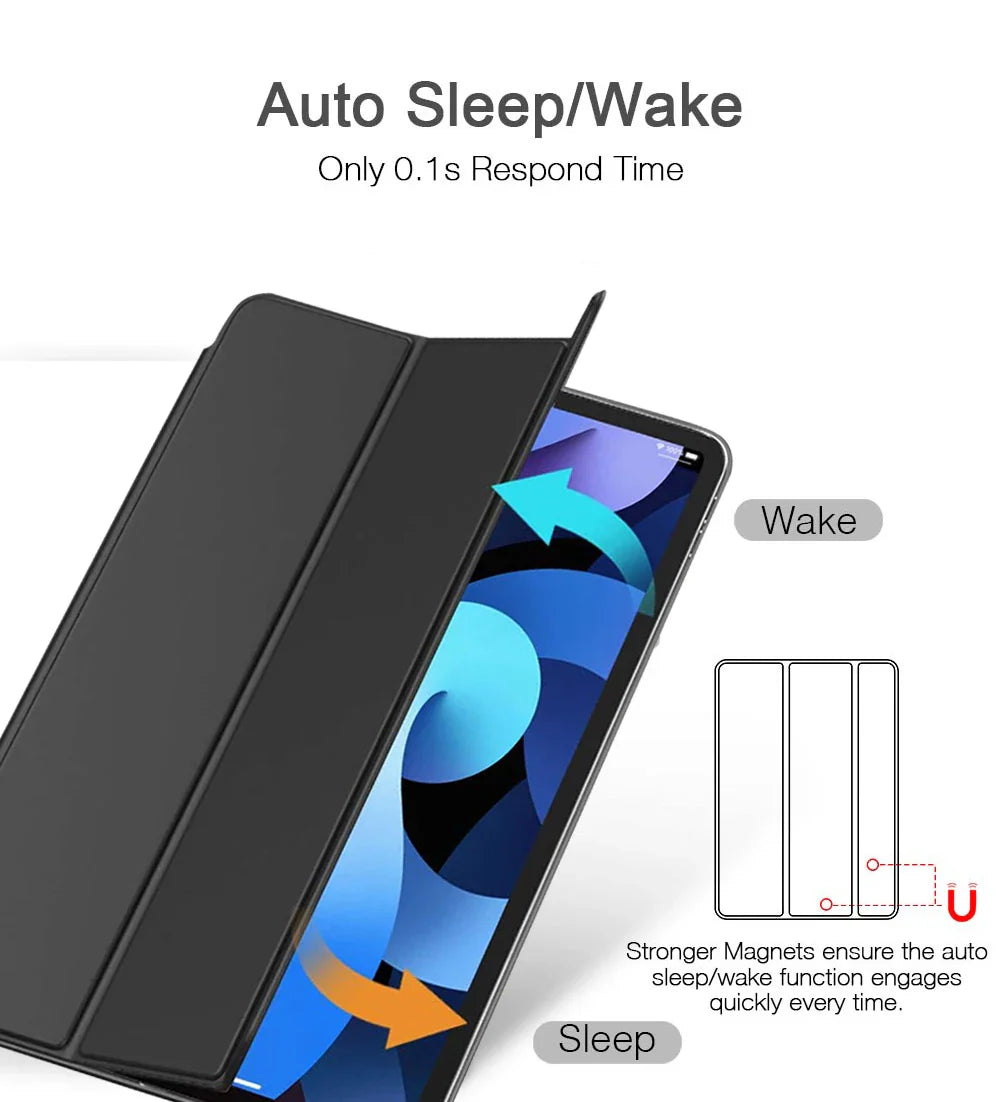 Tablet Stand Protection Flip For Samsung Galaxy Tab A8 10.5'' 2021 Cover for SM-X200 X205 Case Tri-fold Back Case for x200 Film