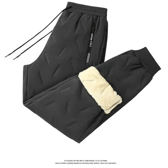 Men's Cotton Jacket Lamb Velvet Winter Loose Outerwear Fleece Lined Thick Warm Windproof Stand Collar Casual Jacket