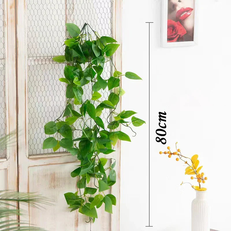 Hand Made Wicker Rattan Flower Planter Wall Hanging Wicker Rattam Basket Garden Vine Pot Plants Holder Garden Pots Wall Planter