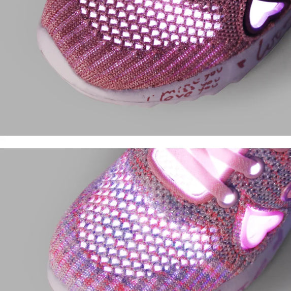 Girls Casual Shoes Light Mesh Sneakers Kids Summer Children Spring Autumn Tenis Cute Sport Cartoon Female Running Sock Footwear