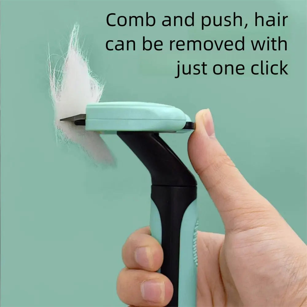 Removes Undercoat Cat Hair Removal Comb Dense Tooth Open Knot Dog Grooming Shedding Tools Gentle on Skin Comfortable Grip