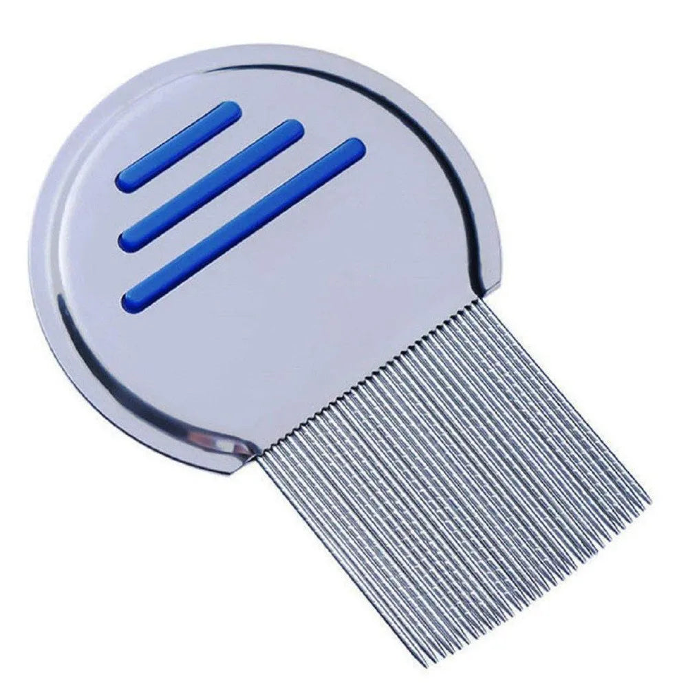 Stainless Steel Metal Teeth Head Lice Comb Remove Nits, Lice, and Fleas Comb for Pet Adults and Children Hair