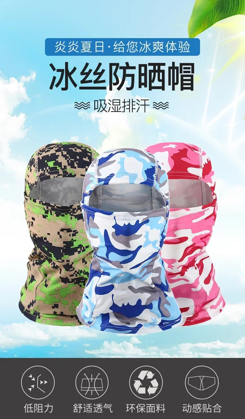 Camouflage Balaclava Full Face Mask Ski Bike Cycling Hunting Head Cover Scarf Blaclava Cap Bandanas Men