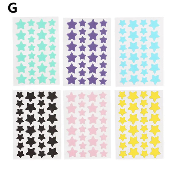 5/6ps Color Star Invisible Skin Care Patch PE Material Waterproof A Variety Of Colors To Choose