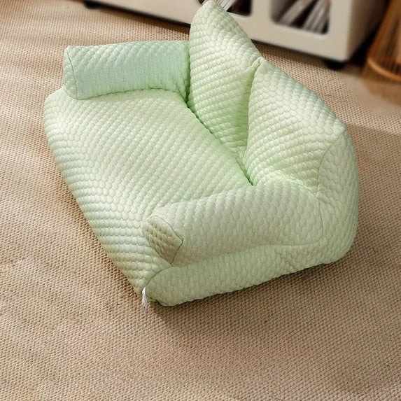 Cat Summer Beds Pet Sofa Dog Nest Removable Washable Waterproof Breathable Ice Silk Soft Cat Bed Small Kitten House