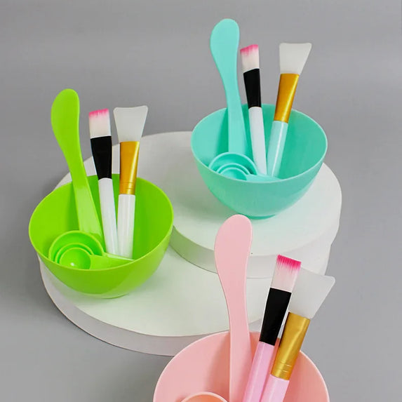 7pcs Facial Brush Mask Bowl Spoon Set Mask Brush Bar DIY Beauty Tools Mixing Tools Skin Care Makeup Supplies Woman Facial Tools