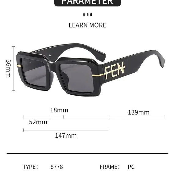 2025 New Summer Men's Glasses Fashion Luxury Brand Women's Wear Designer New Sunglasses Neutral Charm Sliding Eye Mask UV400