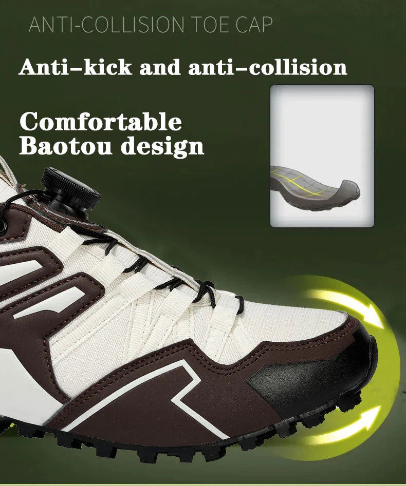 Outdoor Men Shoes Mountaineering Sports Shoes 2024 New Mesh Breathable Cycling Shoes High-Quality Men Hiking Training Shoes