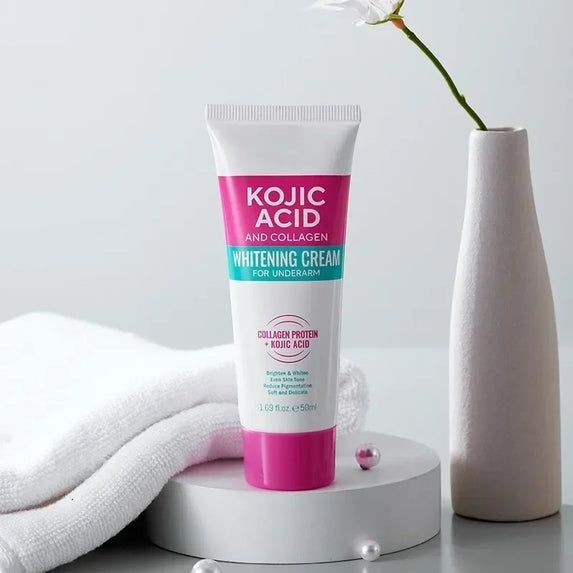 Collagen Underarm Cream Lightening Melanin Moisturizing Kojic Acid Cream Fade Dull Hand Body Elbows Fast Smooth Nourish Lotion