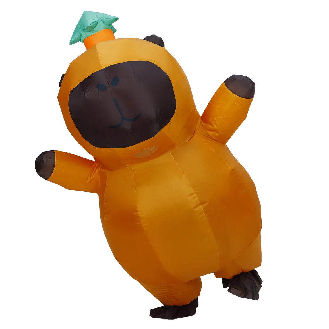 Cartoon Capibara Costume Inflatable for Adult Fancy Halloween Cosplay Party Dress Performance Inflated Garment Air Blow Suit
