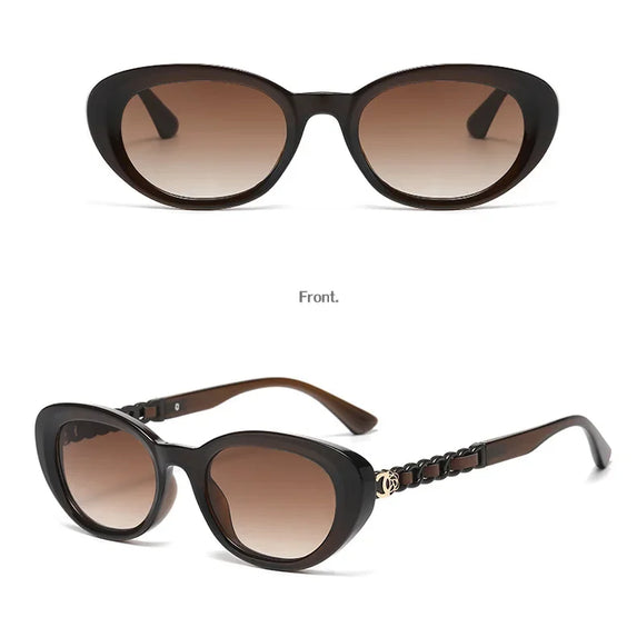 2025 Oval Sunglasses for Women Small Frame Luxury Designer High Quality Sunglass Men Fashion Lentes De Sol Mujer Gafas