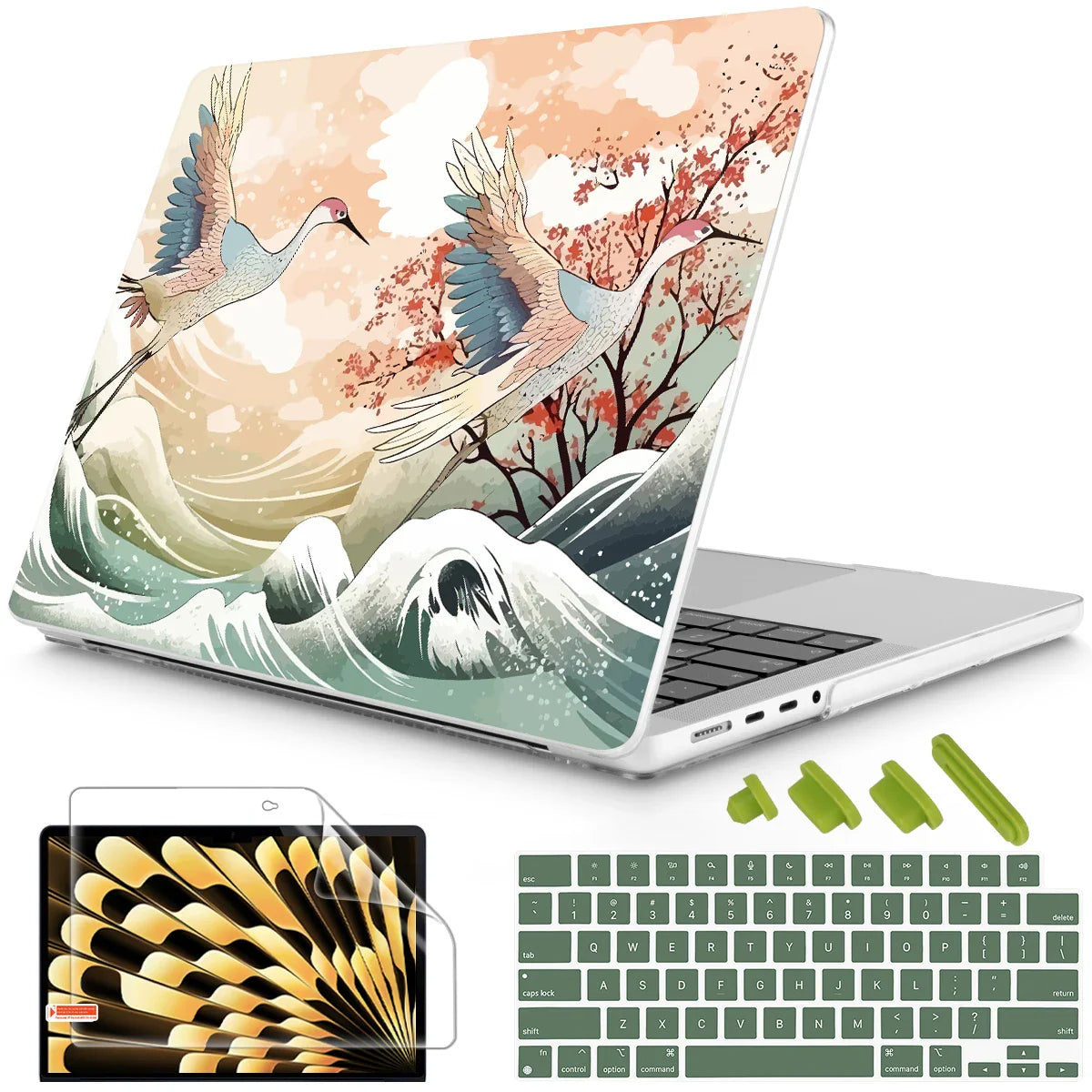 Unique Traditional Hard case for Macbook 2025 M4 A3240 Pro 14 16 M3 2024 M2 Air 13 A2681 Air 15 A2941 2023 Pro 13 A2338 M1 A2337