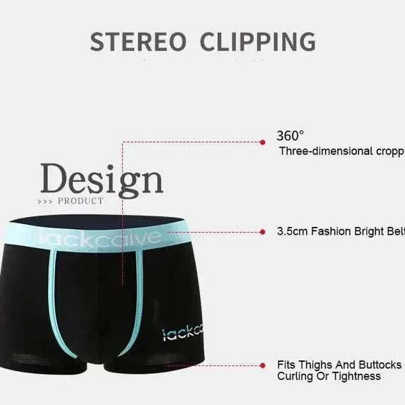 3Pcs Male Panties Cotton Men's Underwear Boxers Breathable Man Boxer Printed Underpants Comfortable Shorts Men Underwear M-3XL