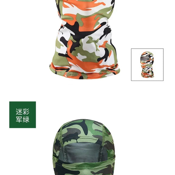 Camouflage Balaclava Full Face Mask Ski Bike Cycling Hunting Head Cover Scarf Blaclava Cap Bandanas Men