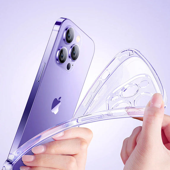 Clear Phone Case For iPhone 14 11 12 13 15 Pro Max Silicone Soft For iPhone XS Max XR X 8 7 6 Plus Transparent Back Cover Case