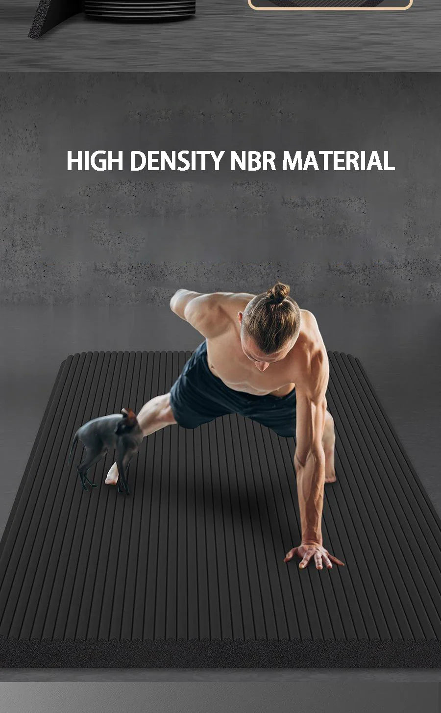 Yoga Mat Anti-skid Sports Fitness Mat Thick NBR Comfort Foam Yoga Matt For Exercise Yoga And Pilates Gymnastics Mat