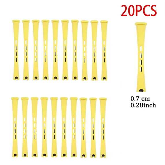 20 Pieces Of Perm Curling Rods 5 Sizes Of Curling Irons Plastic Cold Wave Rods Perming Rods Curling Irons Hair Styling Tools
