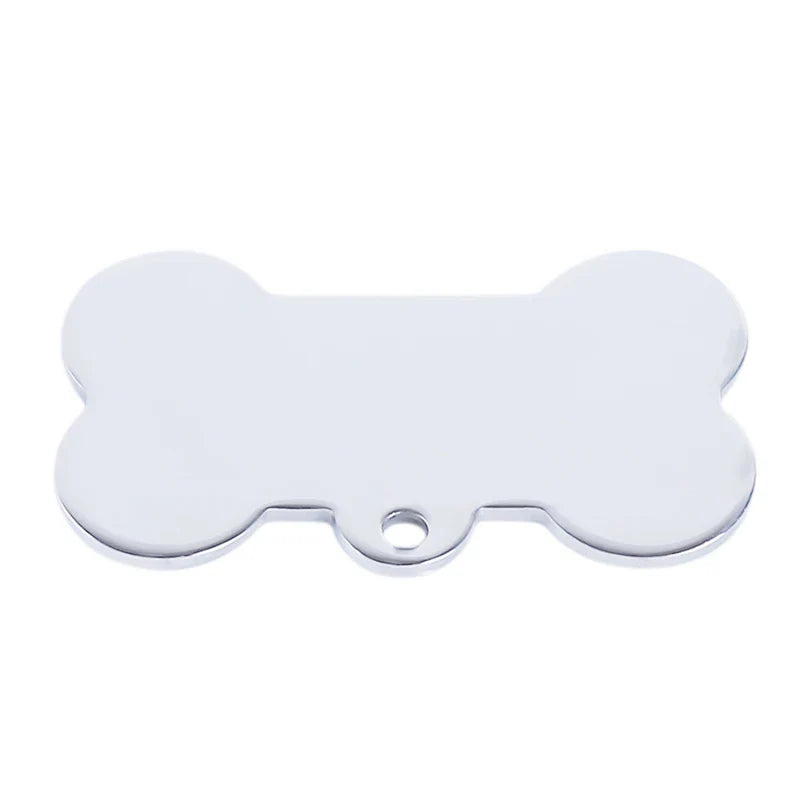 Cat Dog Pet ID Tag Keychain Engraved Pet ID Name For Cat Puppy Dog Collar Tag Pendant Keyring Bone Pet Accessories