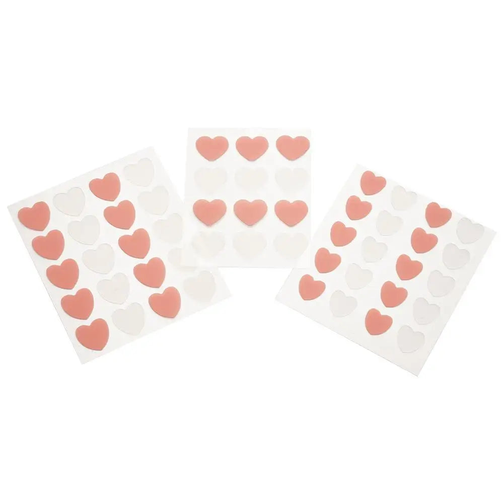 12/20 Counts Acne Care Patches Cute Pink Heart Shaped Acne Pimple Patches Invisible Acne Cover Treatment Stickers Skin Care