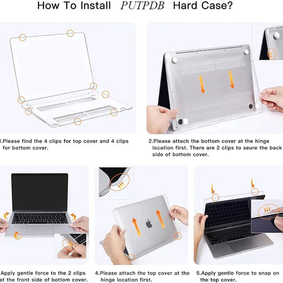 Laptop case for MacBook Air 13 Cover 2018-2023 A2337 M1 A2179 A1932 Plastic Hard Shell MacBook Pro 14 A2992 M2 A2918 A2779 A2442