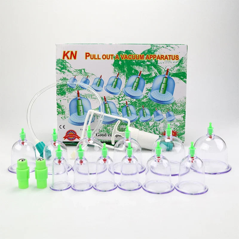 12/6 Pcs Jar Vacuum Cupping Cans Device for Massage Meridian Therapy Acupuncture Anti Cellulite Suction Cup Body Massage Cans