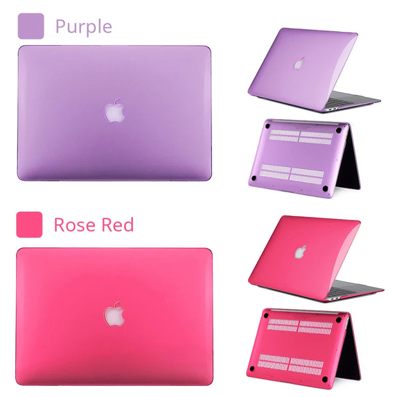 Crystal Matte Laptop Case For Macbook Air 13 A2337 13.6 A2681 For Chip Pro 13 A2338 For MacBook Pro 14 16 Case Protective Cover