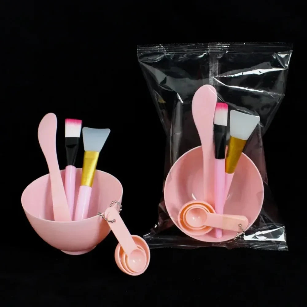 7pcs Facial Brush Mask Bowl Spoon Set Mask Brush Bar DIY Beauty Tools Mixing Tools Skin Care Makeup Supplies Woman Facial Tools