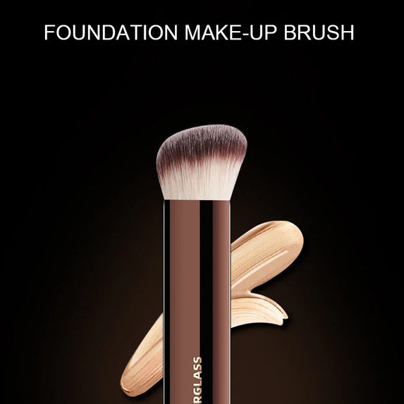 Hourglass Makeup Brush- No.20 Vanish Seamless Finish Foundation Brush Soft Fiber Hair Fashion Design Single Face Brush