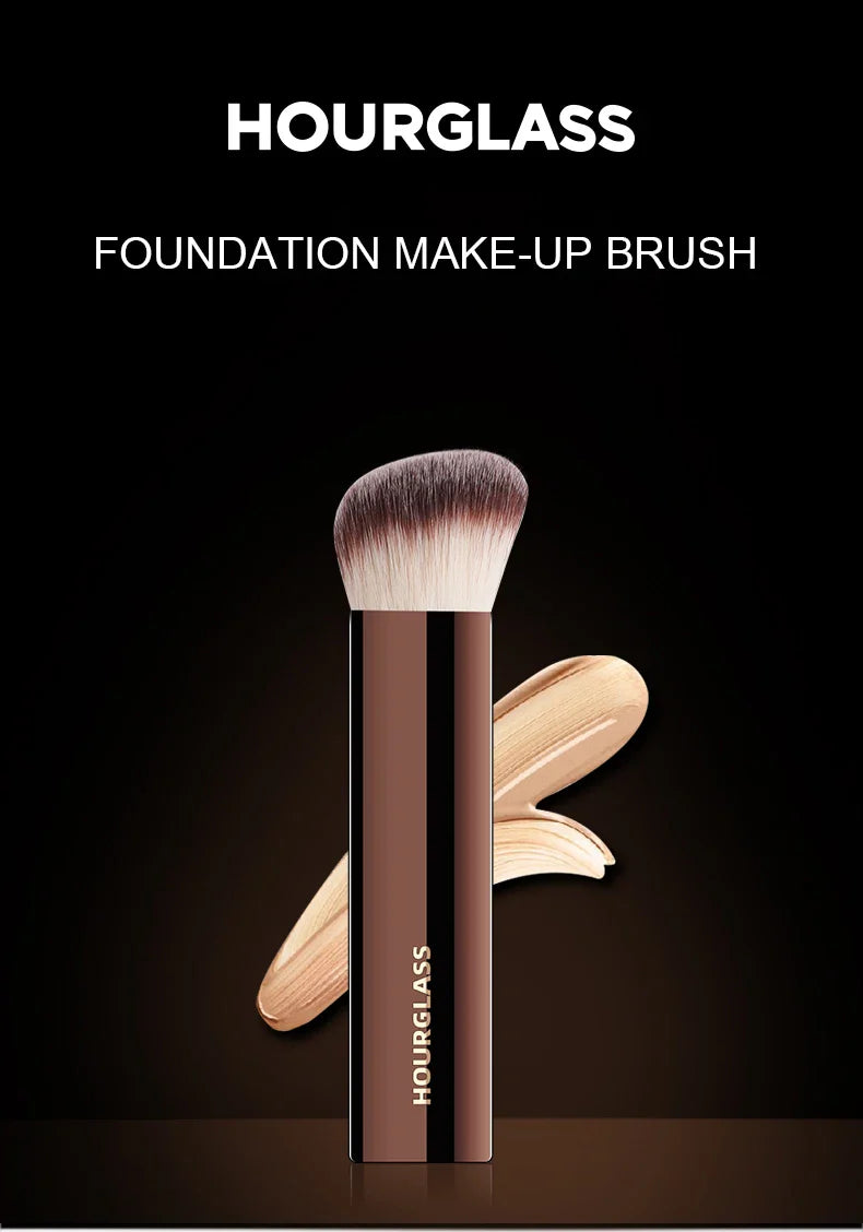 Hourglass Makeup Brush- No.20 Vanish Seamless Finish Foundation Brush Soft Fiber Hair Fashion Design Single Face Brush