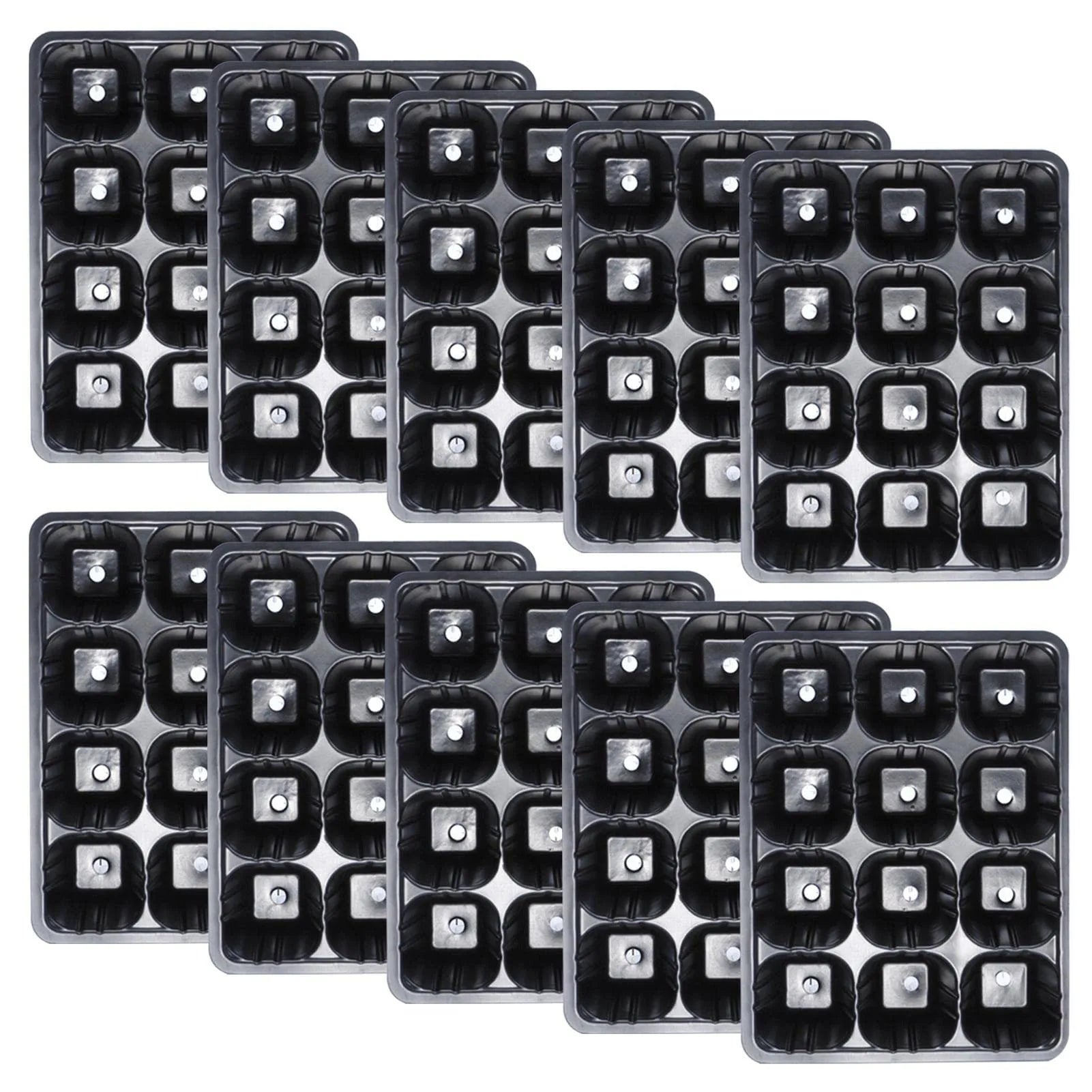 12 Holes Vegetable Seedling Pots Seedling Tray Garden Pots Durable Seed Germination Plant Flower Pots Grow Box For Planting