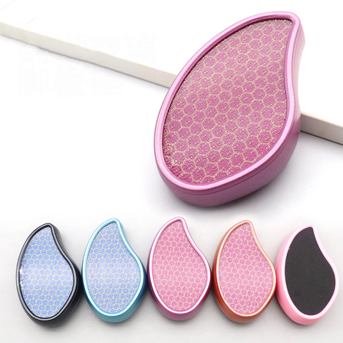 Nano glass foot grinder to remove dead skin calluses foot plate file to heel scraping sole skin pedicure grinding stone