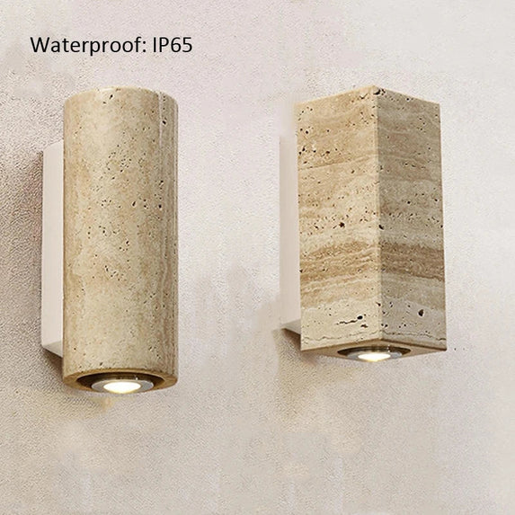Japanese Wabi Sabi Huangdongshi Villa Courtyard Doorway Corridor Waterproof Spotlights Bedroom Bedside Decorative Wall Lamp