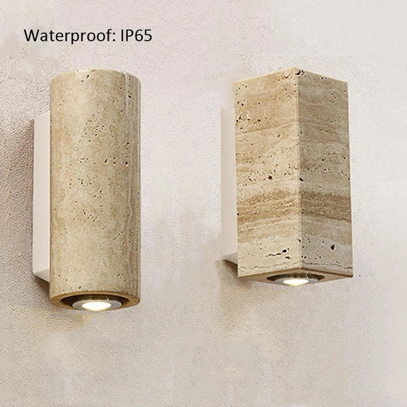 Japanese Wabi Sabi Huangdongshi Villa Courtyard Doorway Corridor Waterproof Spotlights Bedroom Bedside Decorative Wall Lamp