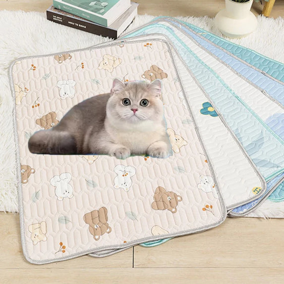 Pet Latex Mat Cooling Dog Mat Cat Sleeping Cushion Kennel Cooler Ice Silk Pads Cool Feeling Mat Cold Bed Blanket Pet Supplies