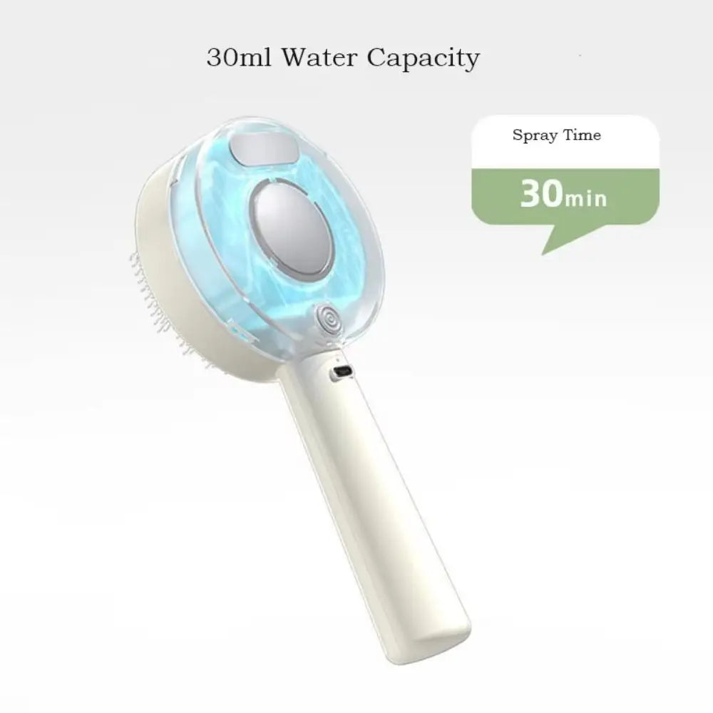 Anti-Static Pet Spray Hair Comb Massaging Demating Cat Steamy Shedding Brush Removes Loose Fur One-click Cleaning Button