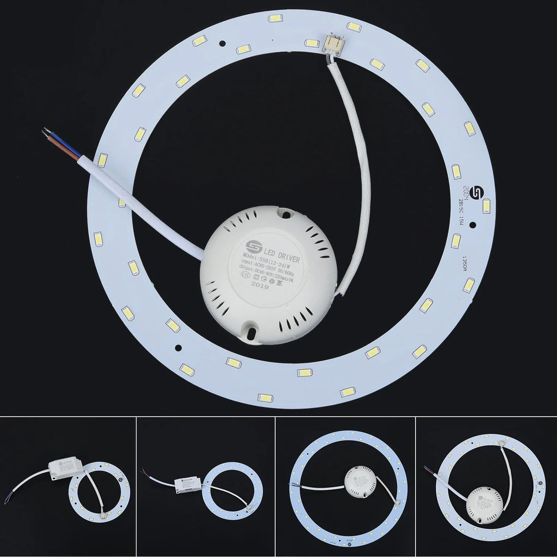 12/15W Ceiling Fixture LED Ring Panel With Driver Circle Lights 5730 LED Panel Ceiling Light Fixtures Board Lamp Plate Household