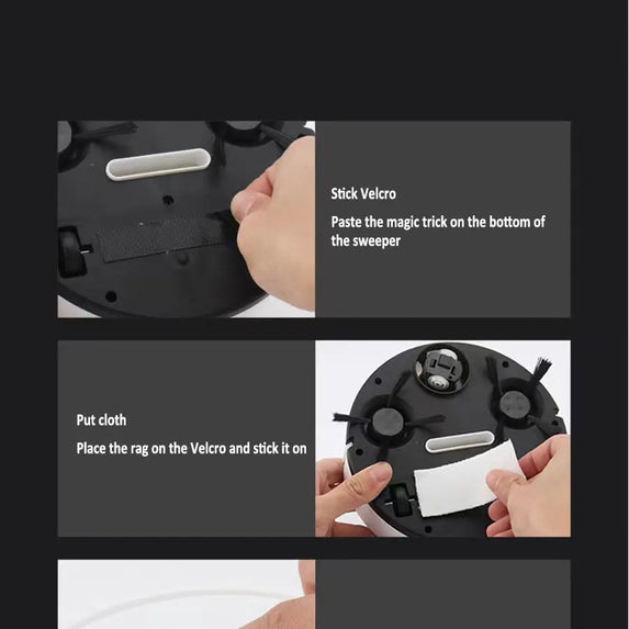 NEW USB Sweeping Robot Vacuum Cleaner Mopping 3 In 1 Smart Wireless 1500Pa Dragging Cleaning Sweep Floor for Home Office