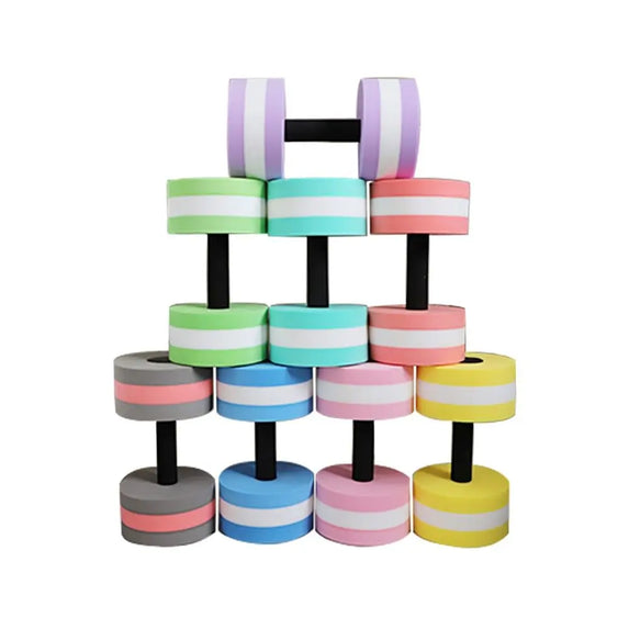 Multicolor EVA Water Dumbbell Pool Exercise Floating Dumbbell Aquatic Exercise Dumbbells Water Sports Aerobic Fitness Equipment