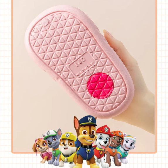 PAW PATROL Kids' Garden Shoes Boy and Girl Indoor Non-slip Soft Sole Slippers Breathable Deodorant Cute Cartoon Bow-Top Sandals