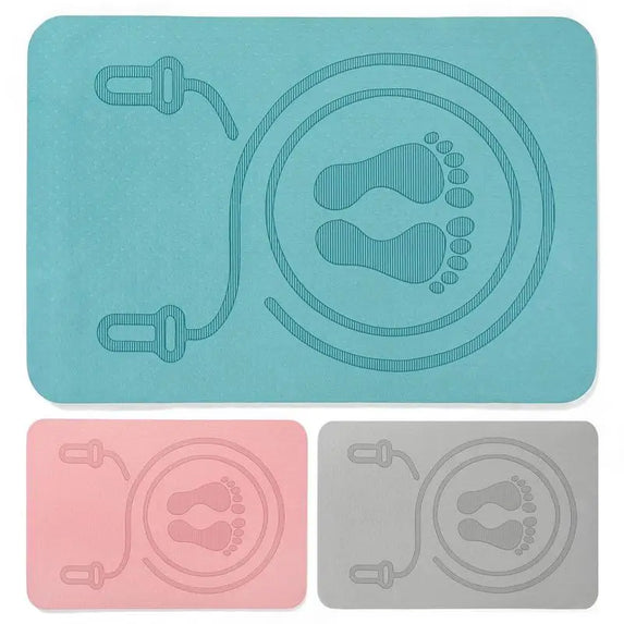 Anti-noise Jump Rope Mat Floor Mats Exercise Shock Absorption Yoga Mat TPE Skipping Mat Non Slip Thickening Yoga Fitness Mats