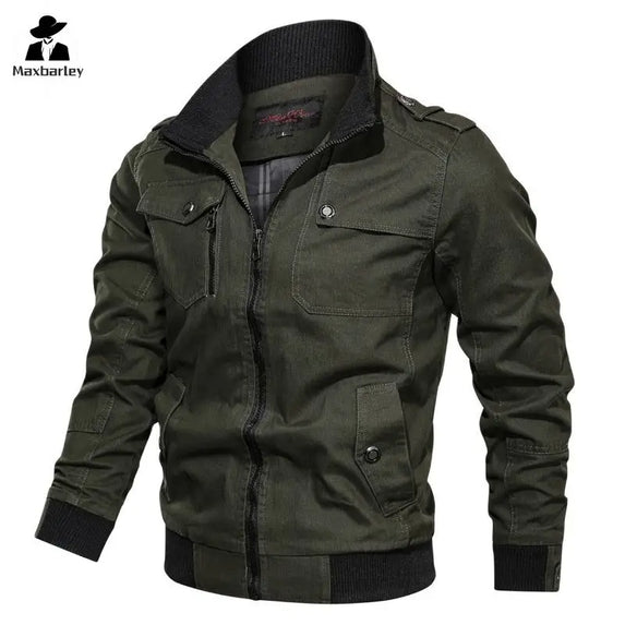 Spring Autumn Jacket Men Cotton Windbreaker Cargo Coat Unload Men's Tactics Jackets Man Cargo Casual Jacket Mens Clothes 2022