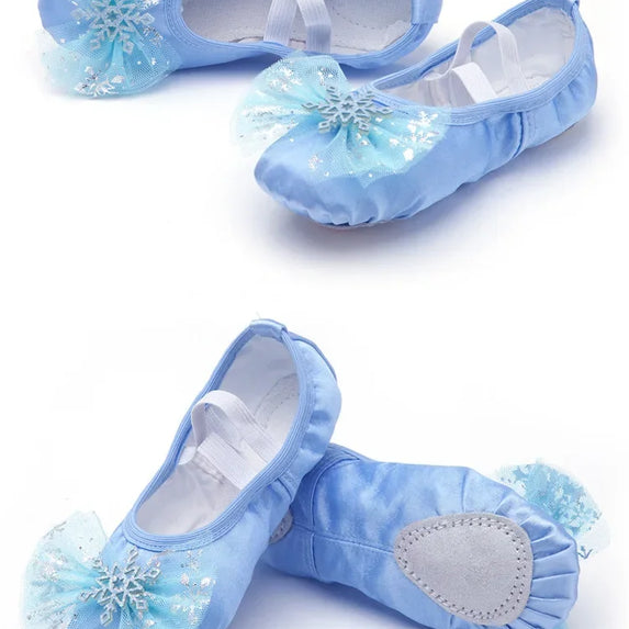 Lovely Princess Dance Soft Soled Ballet Shoe Children Girls Cat Claw Chinese Ballerina Exercises Shoes
